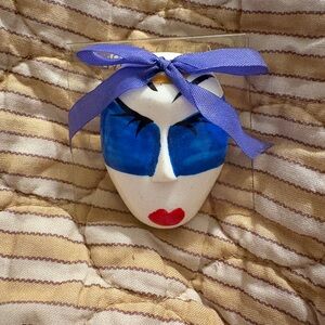 Vintage Mardi Gras Masquerade Mask Brooch Pin